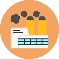 Factory Chimney Icon for Creative Projects vector