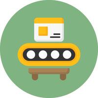 Assembly Line Icon for Creative Projects vector