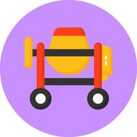 Cement Mixer Icon for Creative Projects vector