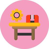 Workbench Icon for Creative Projects vector