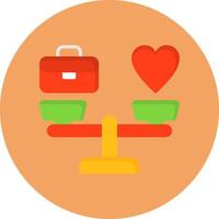 Work Life Balance Icon for Creative Projects vector