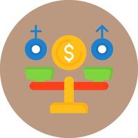 Equal Pay Icon for Creative Projects vector