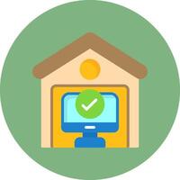 Work from Home Icon for Creative Projects vector