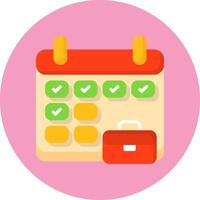 Work Schedule Icon for Creative Projects vector