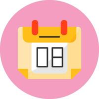 Calendar event Flat Circle Style Icon vector