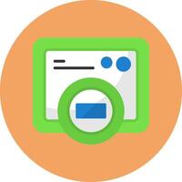 Digital Camera Flat Icon vector
