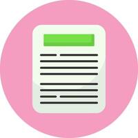 Writing Flat Circle Style Icon vector