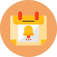 Reminder Flat Circle Style Icon vector