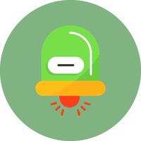 Notification Flat Circle Icon vector