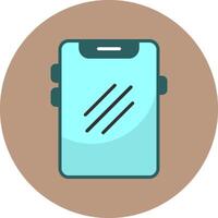 Phone Flat Circle Icon vector