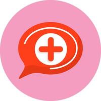 Emergency Flat Circle Style Icon vector