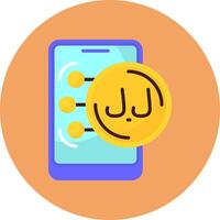 Lebanese Pound Flat Circle Style Icon vector