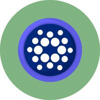 Cardano Flat Circle Style Icon vector