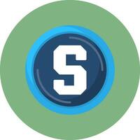 Sandbox Flat Circle Style Icon vector