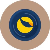 Terra Flat Circle Style Icon vector