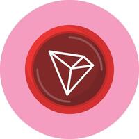 Tron Flat Circle Style Icon vector
