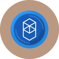 Fantom Flat Circle Style Icon vector