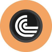 BitTorrent Flat Circle Style Icon vector