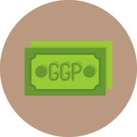 Guernsey Pound Note Icon Sample Pro and Pro SVG vector