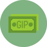 Gibraltar Pound Note Icon Sample Pro and Pro SVG vector
