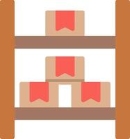 Shelf Flat Illustration Design vector