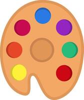Palette Flat Illustration Design vector