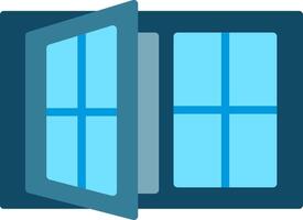 Window Case Flat Illustration Design vector