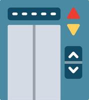Modern Elevator Flat Illustration Design vector