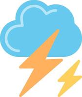 Lightning Flat Illustration Design vector