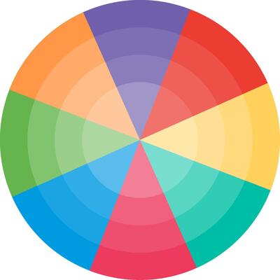 Polar Grid Flat Illustration Design
