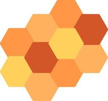 Honey Comb Flat Illustration Design vector