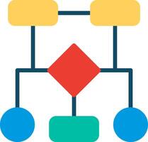 Flow Chart Flat Illustration Design vector