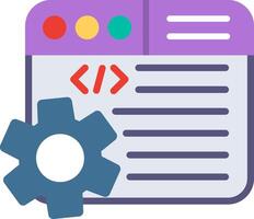 Web Programming Flat Illustration Design vector