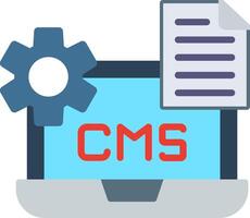 Cms Flat Illustration Design vector