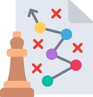 Content Strategy Flat Illustration Design vector