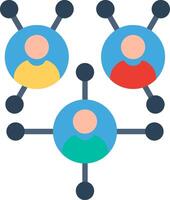 Networking Flat Illustration Design vector