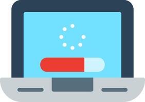 Loading Flat Illustration Design vector
