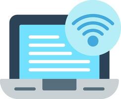 Wireless Connection Flat Illustration Design vector