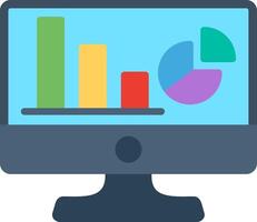 Web Analytics Flat Illustration Design vector