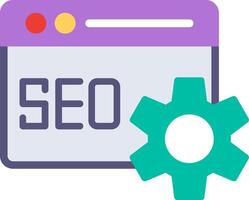 Seo And Web Flat Illustration Design vector