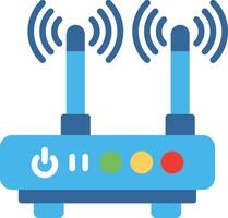 Wifi Router Flat Illustration Design vector