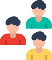 Audiences Flat Illustration Design vector