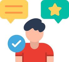 Endorsement Flat Illustration Design vector