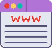 Www Flat Illustration Design vector