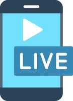 Live Flat Illustration Design vector