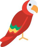 Parrot Flat Illustration Design vector