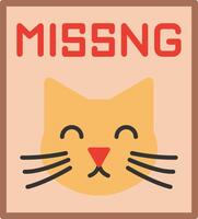 Missing Flat Illustration Design vector