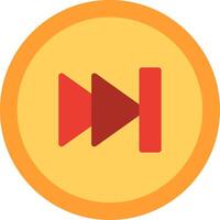 Fast Forward Flat Illustration Design vector