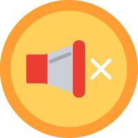 Mute Flat Illustration Design vector