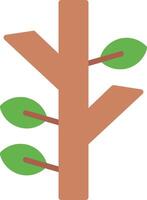 Tree Branch Flat Illustration Design vector